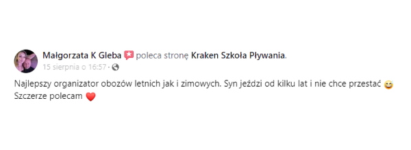 kursy letnie pływania Legnica