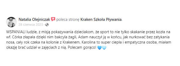 kursy pływania dla dzieci